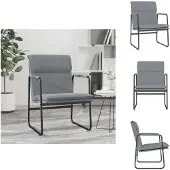 vidaXL Loungesessel Hellgrau 55x64x80 cm Stoff - Sessel