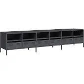 Syfax TV-Schrank Anthrazit 202x39x43,5 cm Kaltgewalzter Stahl