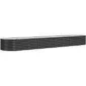 Syfax Hochbeet Verzinkter Stahl 368x80x36 cm Anthrazit