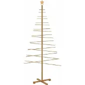 Syfax Holz Weihnachtsbaum mit Ständer Braun 210 cm Bambus