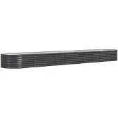 Syfax Hochbeet Verzinkter Stahl 440x80x36 cm Anthrazit