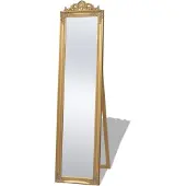 Syfax Standspiegel im Barock-Stil 160x40 cm Golden