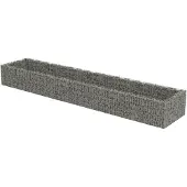Syfax Gabionen-Hochbeet Verzinkter Stahl 450×90×50 cm
