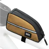 RockBros Fahrrad Nylon Rahmentasche Verlängerte Dreieckstasche für Klapprad/Faltrad 0,8L Braun