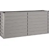 Syfax Hochbeet Rostig 160x40x77 cm Cortenstahl
