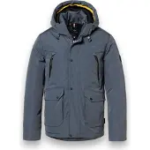 District Winterjacke Wolf mit Kapuze (winddicht, leichte wattierung, warm) airforce blau Herren