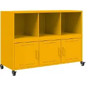Syfax Sideboard Senfgelb 100,5x39x72 cm Stahl