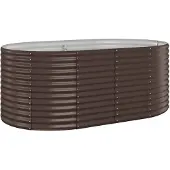 Syfax Hochbeet Verzinkter Stahl 175x100x68 cm Braun
