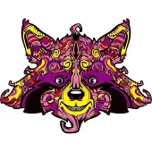 HARAHU Holzpuzzle Raccoon/M - Kreativität und Entspannung KP21964