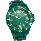 Oozoo Damen Armbanduhr grün Analog schimmernd Timepieces Silikonarmband D2UOC4331A