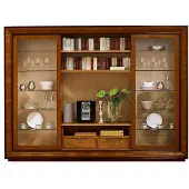 AEA Wohnzimmer Schrank Wohnwand Regal Vitrine XXL Wohnwände Italienische Möbel Holz