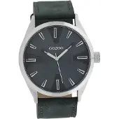 Oozoo Herren Armbanduhr blau Struktur Timepieces Lederarmband D2UOC10023