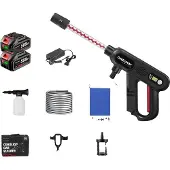 OEM Hochdruckreiniger-Pistole, 220 Bar Druck, 2 Akku-Set, 2 Batterien EU-Stecker