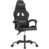 Syfax Gaming-Stuhl Drehbar Schwarz Kunstleder