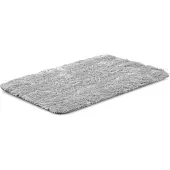 AIO Factory Hundebettmatte 100x70 cm Shaggy Hellgrau Anti-Rutsch