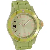 Oozoo Damen Armbanduhr grün Analog schimmernd Timepieces Silikonarmband D2UOC4350A