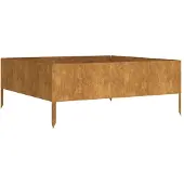Syfax Hochbeet 100x100x41 cm Cortenstahl
