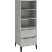 Syfax Highboard Betongrau 40x36x110 cm Holzwerkstoff