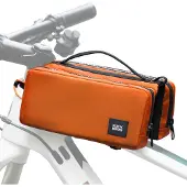 RockBros 2*1L Rahmentasche Rahmen Aufbewahrungstasche mit Schultergurt Umhängetasche Orange