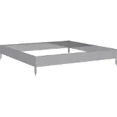 Syfax Hochbeet 100x100x18,5 cm Verzinkter Stahl