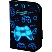 Astra Einzelne Federtasche mit Zubehör Go Playing Blue Pad AC11 Astrabag