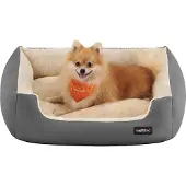 Feandrea Hundebett, Wendekissen, 65 x 55 x 20 cm, dunkelgrau