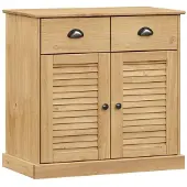 Syfax Sideboard mit Schubladen VIGO 78x40x75 cm Massivholz Kiefer