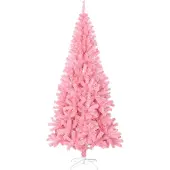 Syfax Künstlicher Weihnachtsbaum mit Ständer Rosa 240 cm PVC