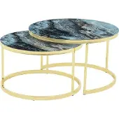 AEA Modern Couchtisch 2x Couchtische Wohnzimmer Hochwertig Möbel Designer