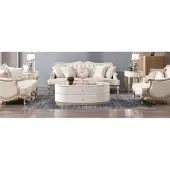 AEA Couchtisch mit Schubladen Ovaler Luxus Tisch Wohnzimmer Tische Holz Couchtische