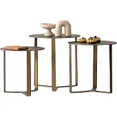 AEA Eleganter Tisch mit zwei Beistelltischen – stilvoll & modern Couchtisch