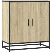 Syfax Sideboard Sonoma-Eiche 68x35x76 cm Holzwerkstoff und Metall