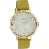 Oozoo Leder Damen Uhr Analog Quarzuhr Armband gelb Timepieces D2UOC10113
