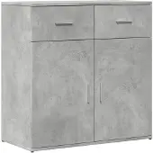 Syfax Sideboard Betongrau 79x38x80 cm Holzwerkstoff