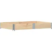 Syfax Paletten-Aufsatzrahmen 150x100 cm Massivholz Kiefer