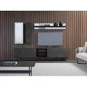 Xl Moebel Gmbh Wohnwand Modern TV-Ständer Hänge Vitrine Luxus Wandregal Wohnzimmermöbel
