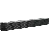 Syfax Hochbeet Verzinkter Stahl 332x40x36 cm Anthrazit