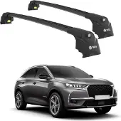 TURTLE DACHTRÄGER AIR-2 , Schwarz CITROEN DS 7 CROSSBACK 2018 - 2024 (SUV)
