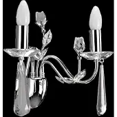 AEA Wandlampe Lichtkronenluster Wandleuchte Lüster Wand Kristalllampen Silber