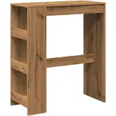 Syfax Bartisch mit Regal Artisan-Eiche 90x40x103,5 cm Holzwerkstoff