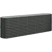 Syfax Hochbeet Verzinkter Stahl 224x40x68 cm Anthrazit