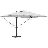 Syfax Sonnenschirm Sand 351 x 250 x 253 cm Polyester und Aluminium