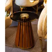 AEA Couchtisch Beistelltisch Kaffeetisch Sofatisch Braun Tisch Metall Wohnzimmer