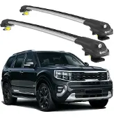TURTLE DACHTRÄGER AIR-1 KIA MOHAVE HM2 2020 - 2024 (Raised Rails) , Silber