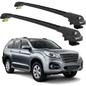 TURTLE DACHTRÄGER AIR-1 GREAT WALL HAVAL H9 ALL 2015 - 2024 , Schwarz