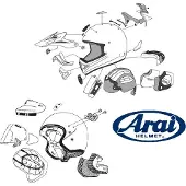 Arai Tour-x5 Helm Kinnriemenabdeckung