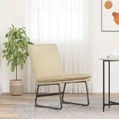 The Living Store Loungesessel Creme 52x75x76 cm Stoff