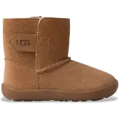 Ugg Unisex für Kinder. 1157634T Keelan II Braune Lederstiefeletten (26), Wohnung, Klettverschluss, Lässig, Kinderbekleidung