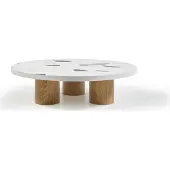 AEA Couchtisch Luxus Design Weiß Holz Tisch Kaffee Beistell Wohnzimmer