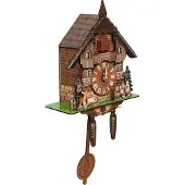 OEM Kuckucksuhr, traditionelles Design, automatische Pendelbewegung, Mehrfarbig